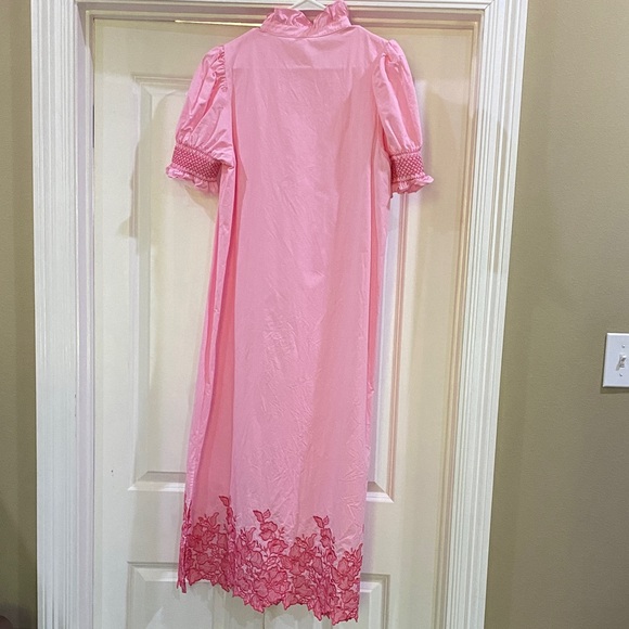Tuckernuck Pink Midi Dress with Floral Details - Picture 3 of 5